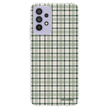 Picasee silikonový průhledný obal pro Samsung Galaxy A32 4G SM-A325F - Sage Tartan