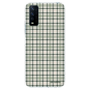Picasee silikonový průhledný obal pro Vivo Y11s - Sage Tartan