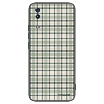 Picasee silikonový černý obal pro Vivo Y11s - Sage Tartan