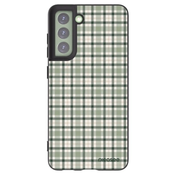 Picasee silikonový černý obal pro Samsung Galaxy S21 FE 5G - Sage Tartan
