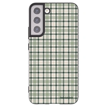 Picasee silikonový černý obal pro Samsung Galaxy S22+ 5G - Sage Tartan