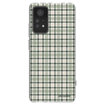 Picasee silikonový průhledný obal pro Xiaomi Redmi Note 11 Pro - Sage Tartan