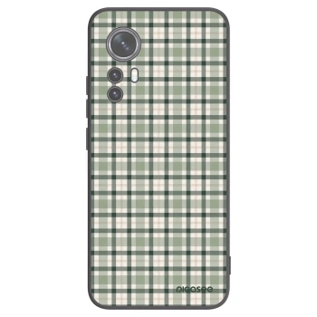 Picasee silikonový černý obal pro Xiaomi 12 - Sage Tartan