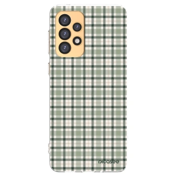 Picasee silikonový průhledný obal pro Samsung Galaxy A33 5G A336 - Sage Tartan