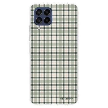 Picasee silikonový průhledný obal pro Samsung Galaxy M53 5G - Sage Tartan