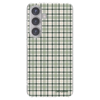 Picasee silikonový průhledný obal pro Samsung Galaxy S24 S921B 5G - Sage Tartan