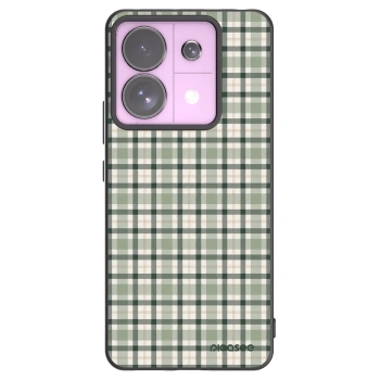 Picasee silikonový černý obal pro Xiaomi Redmi Note 13 Pro 5G - Sage Tartan