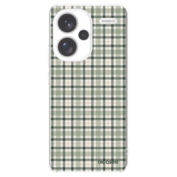 Picasee silikonový průhledný obal pro Xiaomi Redmi Note 13 Pro+ 5G - Sage Tartan