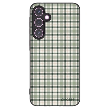 Picasee silikonový černý obal pro Samsung Galaxy A35 5G A356B - Sage Tartan