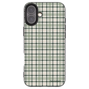 Picasee silikonový černý obal pro Apple iPhone 16 Plus - Sage Tartan