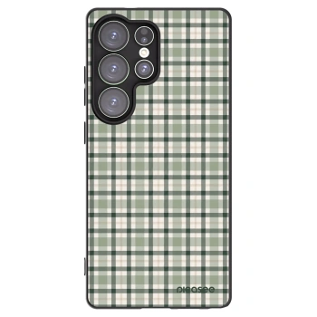 Picasee silikonový černý obal pro Samsung Galaxy S25 Ultra 5G - Sage Tartan