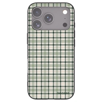 Picasee silikonový černý obal pro Apple iPhone 17 Pro - Sage Tartan