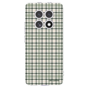 Picasee silikonový průhledný obal pro Xiaomi Redmi Note 15 4G - Sage Tartan
