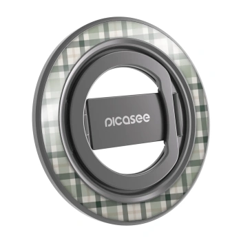 Magnetický držák - Černý - Sage Tartan