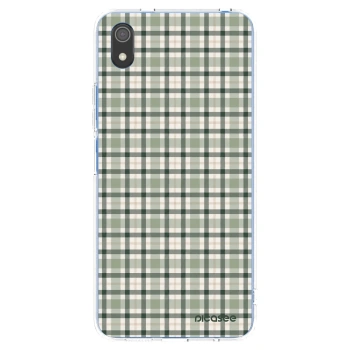 Picasee silikonový průhledný obal pro Xiaomi Redmi 7A - Sage Tartan