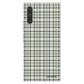 Picasee silikonový průhledný obal pro Samsung Galaxy Note 10 N970F - Sage Tartan