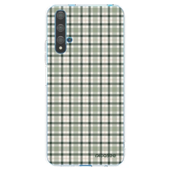 Picasee silikonový průhledný obal pro Huawei Nova 5T - Sage Tartan