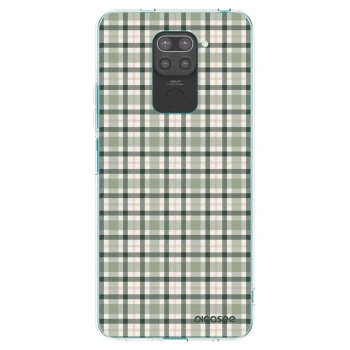 Picasee silikonový černý obal pro Xiaomi Redmi Note 9 - Sage Tartan