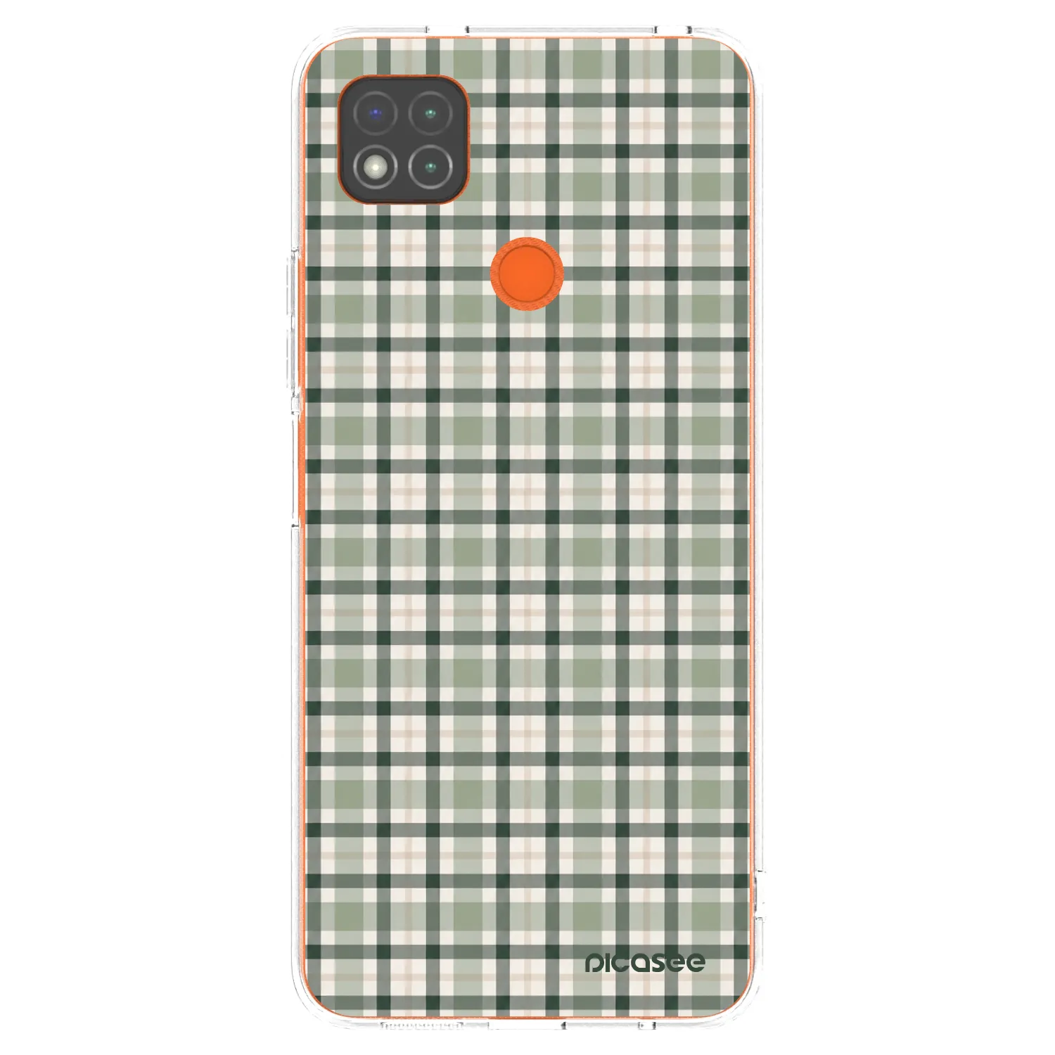 Picasee silikonový průhledný obal pro Xiaomi Redmi 9C - Sage Tartan