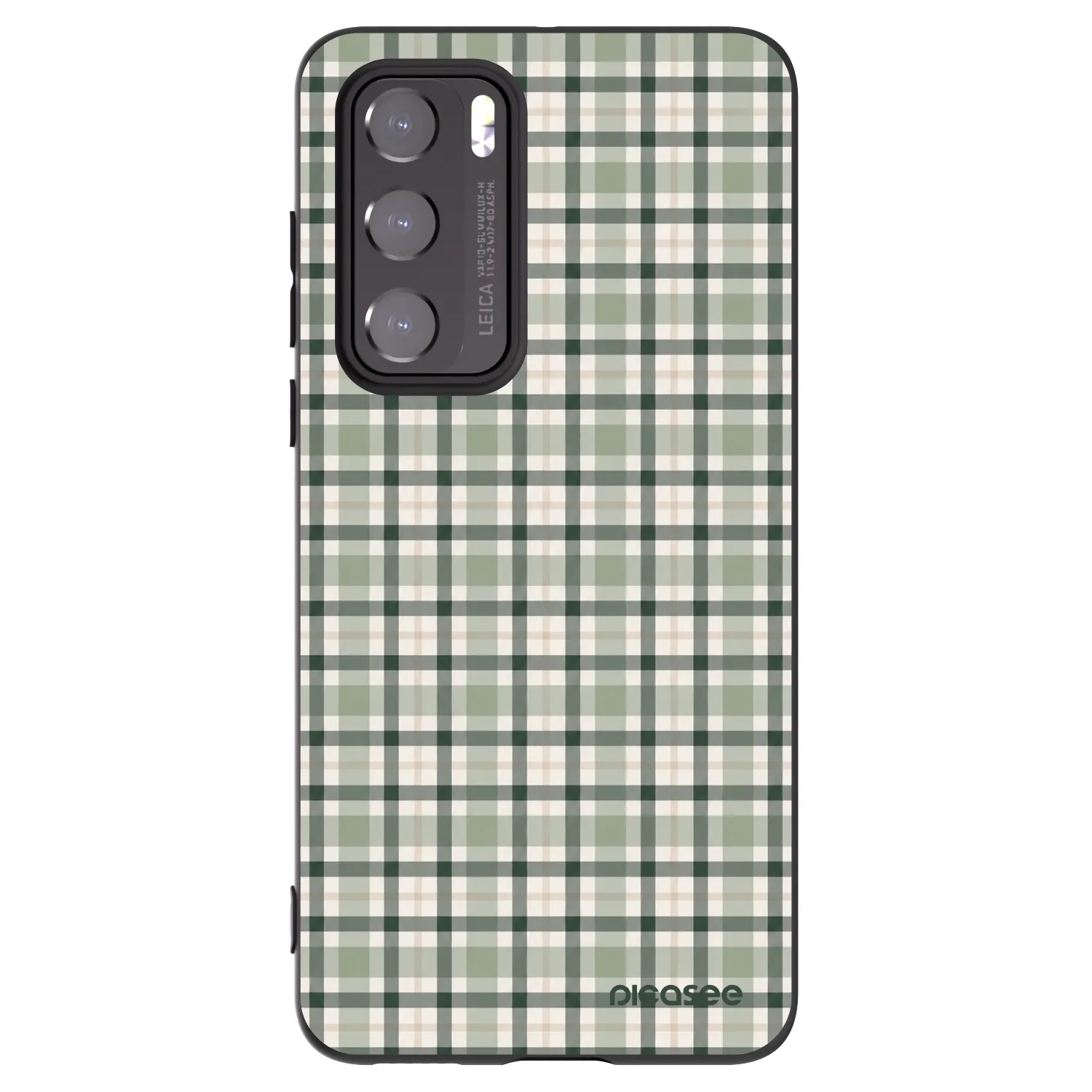 Picasee silikonový černý obal pro Huawei P40 - Sage Tartan