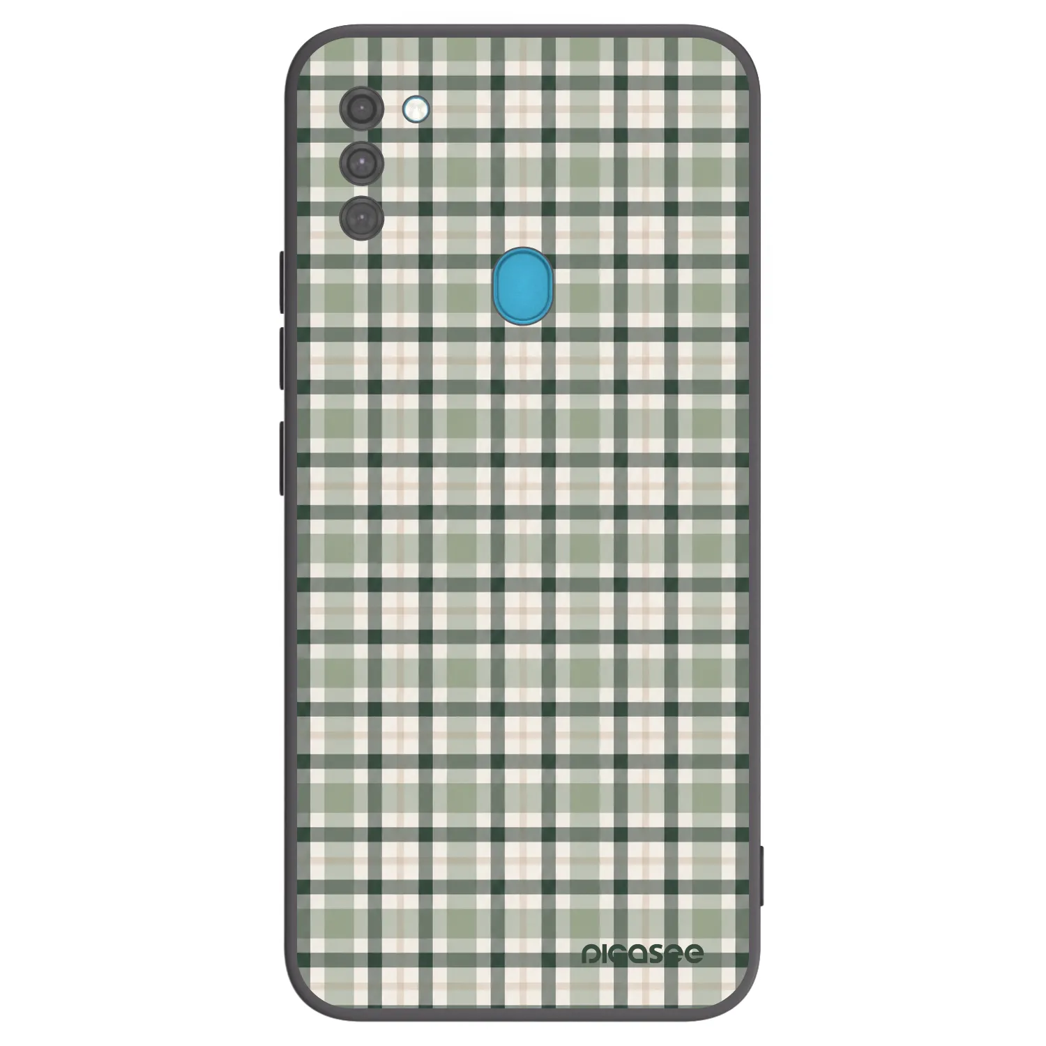 Picasee silikonový černý obal pro Samsung Galaxy M11 - Sage Tartan