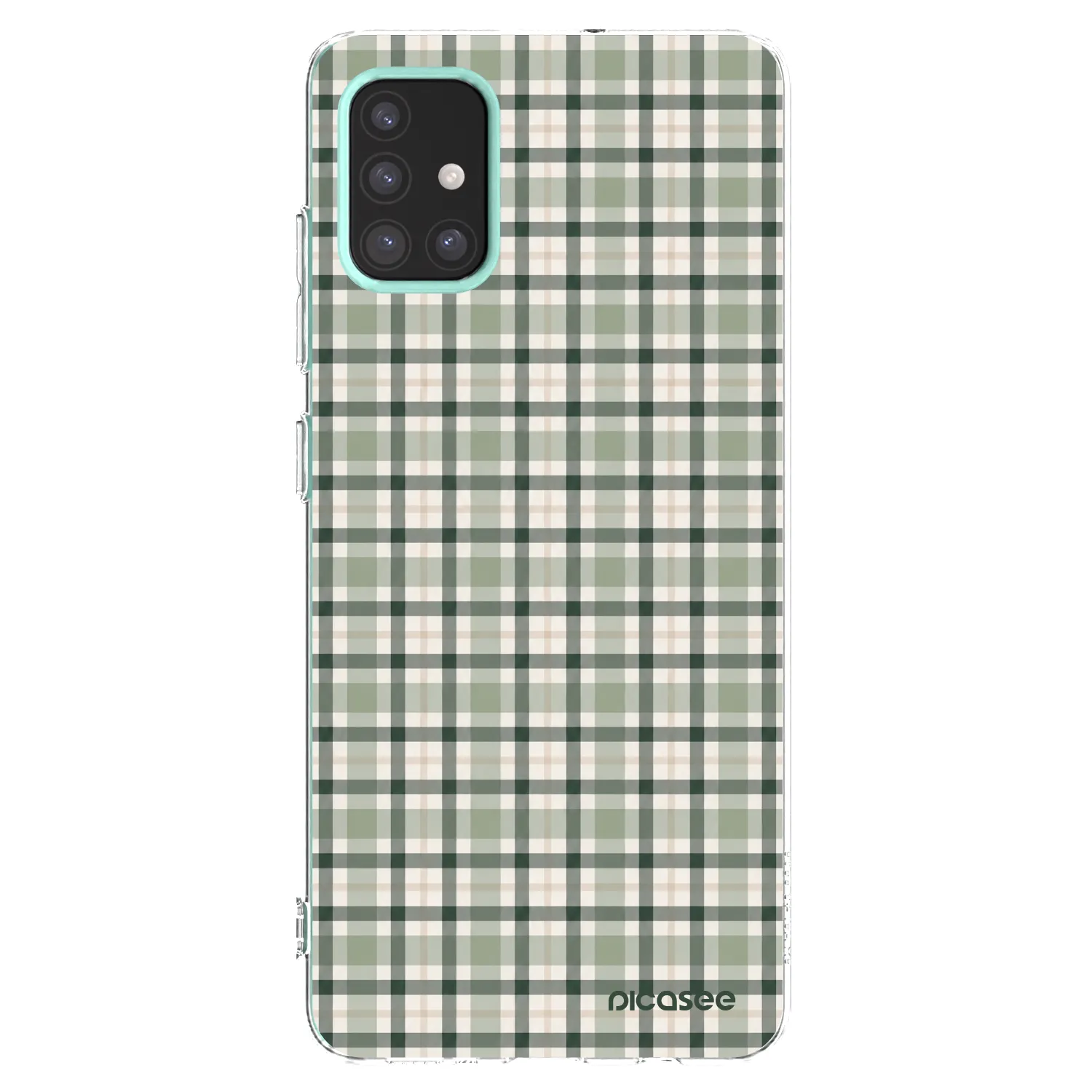 Picasee silikonový průhledný obal pro Samsung Galaxy M31s - Sage Tartan