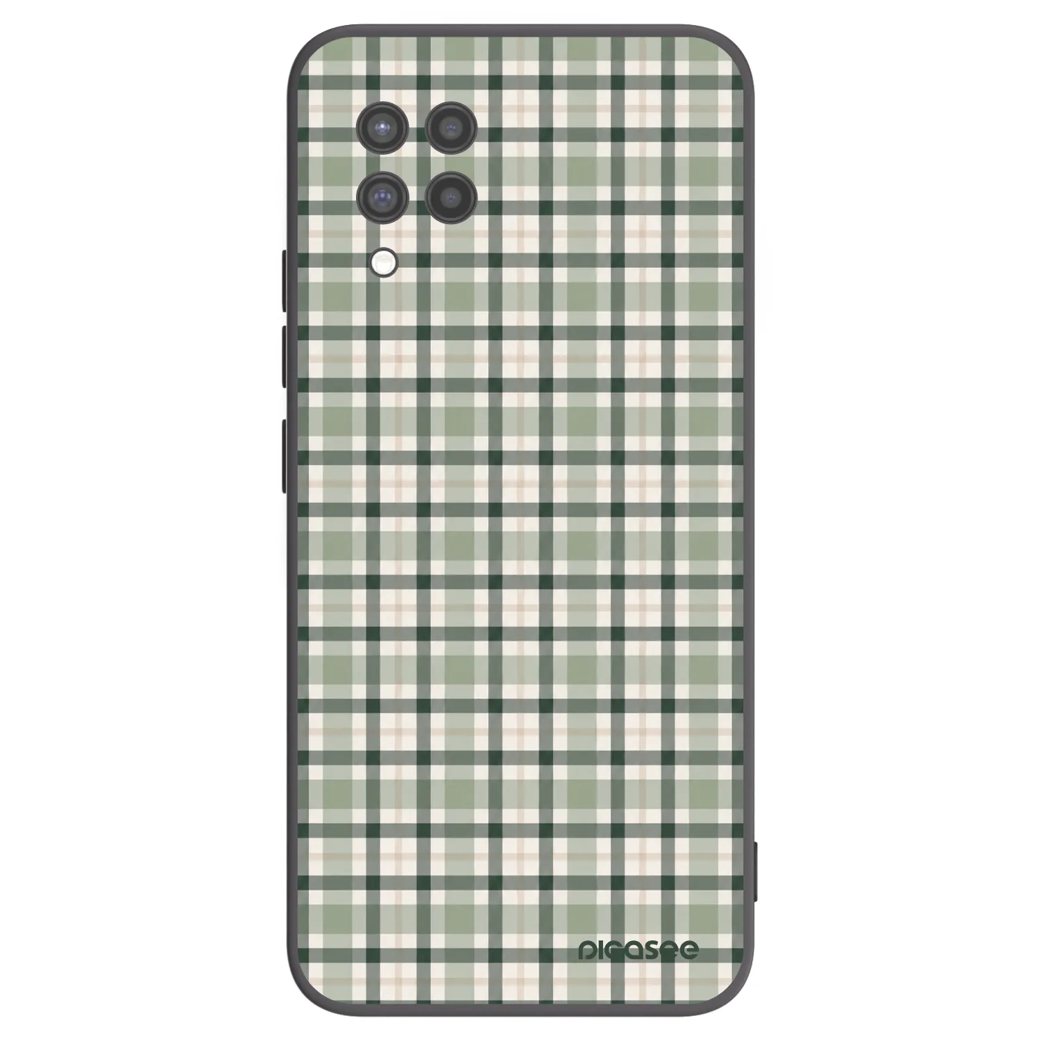 Picasee silikonový černý obal pro Samsung Galaxy A42 A426B - Sage Tartan