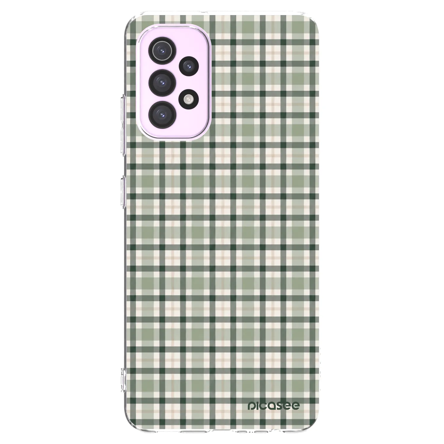 Picasee silikonový průhledný obal pro Samsung Galaxy A32 5G A326B - Sage Tartan