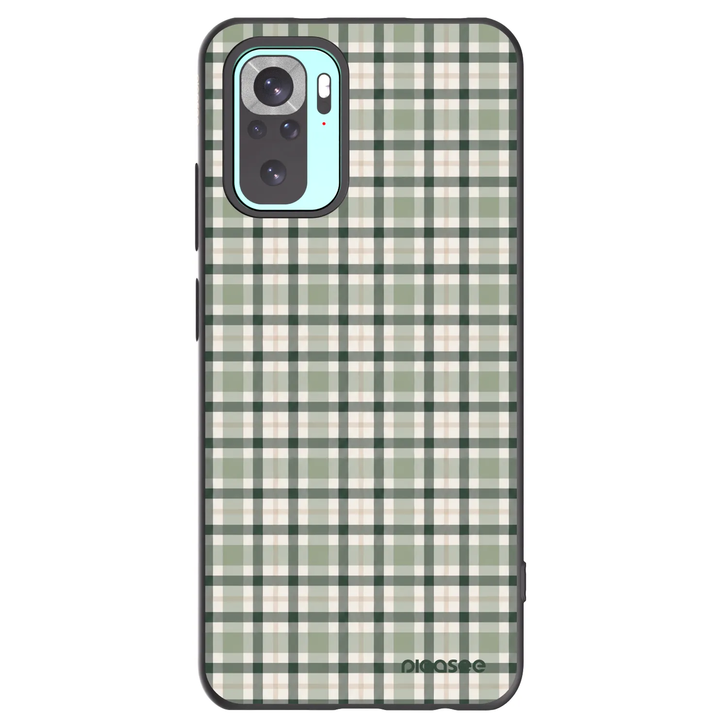 Picasee silikonový černý obal pro Xiaomi Redmi Note 10 Pro - Sage Tartan