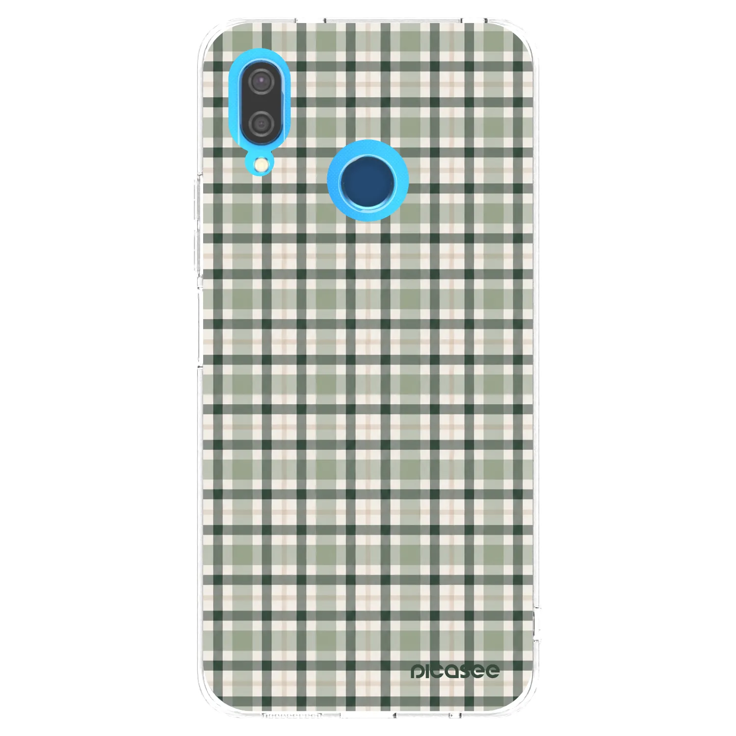 Picasee silikonový průhledný obal pro Huawei P20 Lite - Sage Tartan