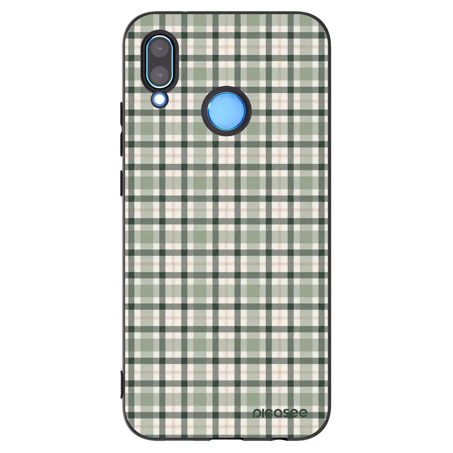 Picasee silikonový černý obal pro Huawei P20 Lite - Sage Tartan