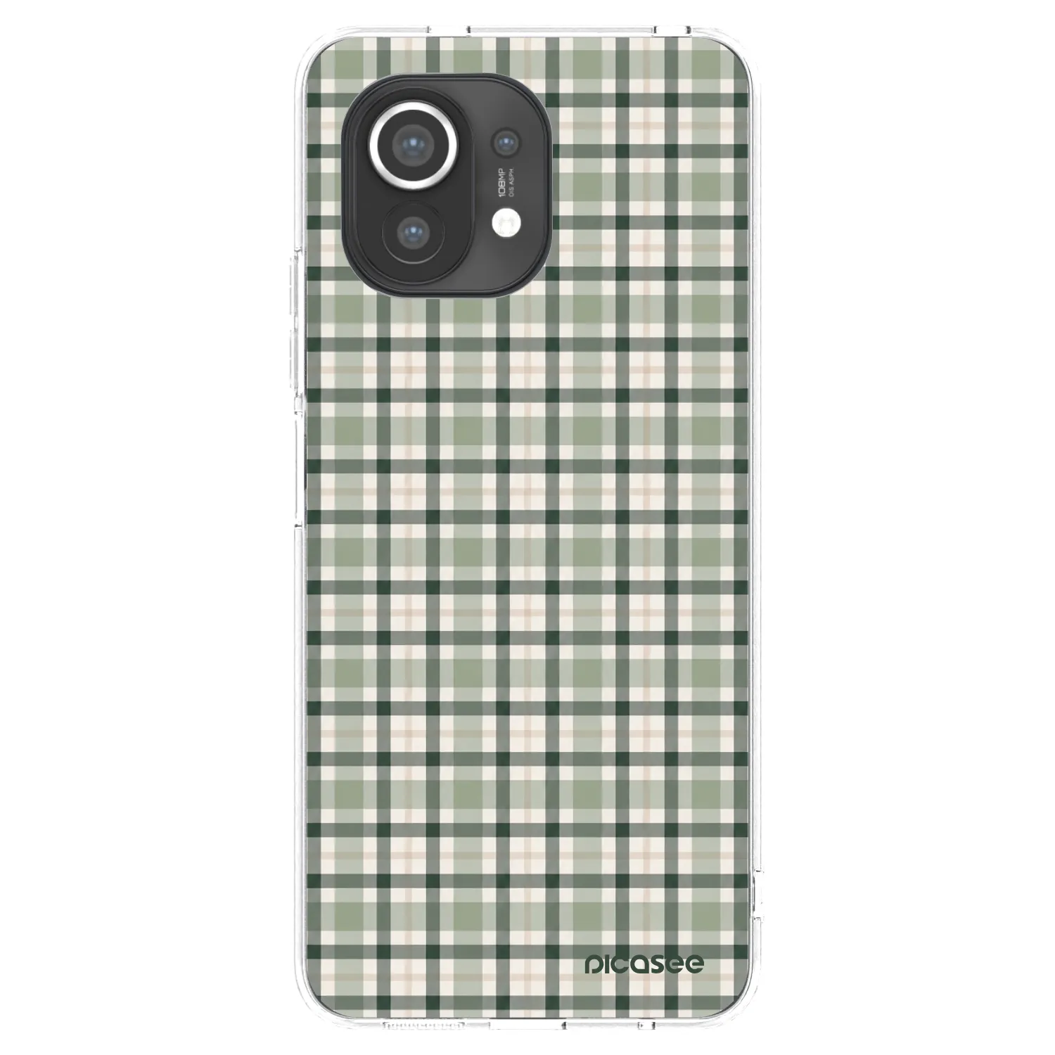 Picasee silikonový průhledný obal pro Xiaomi Mi 11 - Sage Tartan