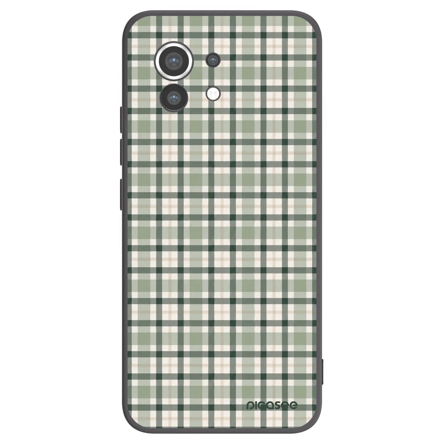 Picasee silikonový černý obal pro Xiaomi Mi 11 - Sage Tartan