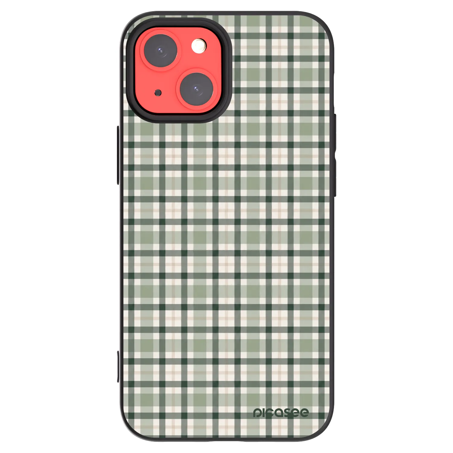 Picasee silikonový černý obal pro Apple iPhone 13 mini - Sage Tartan