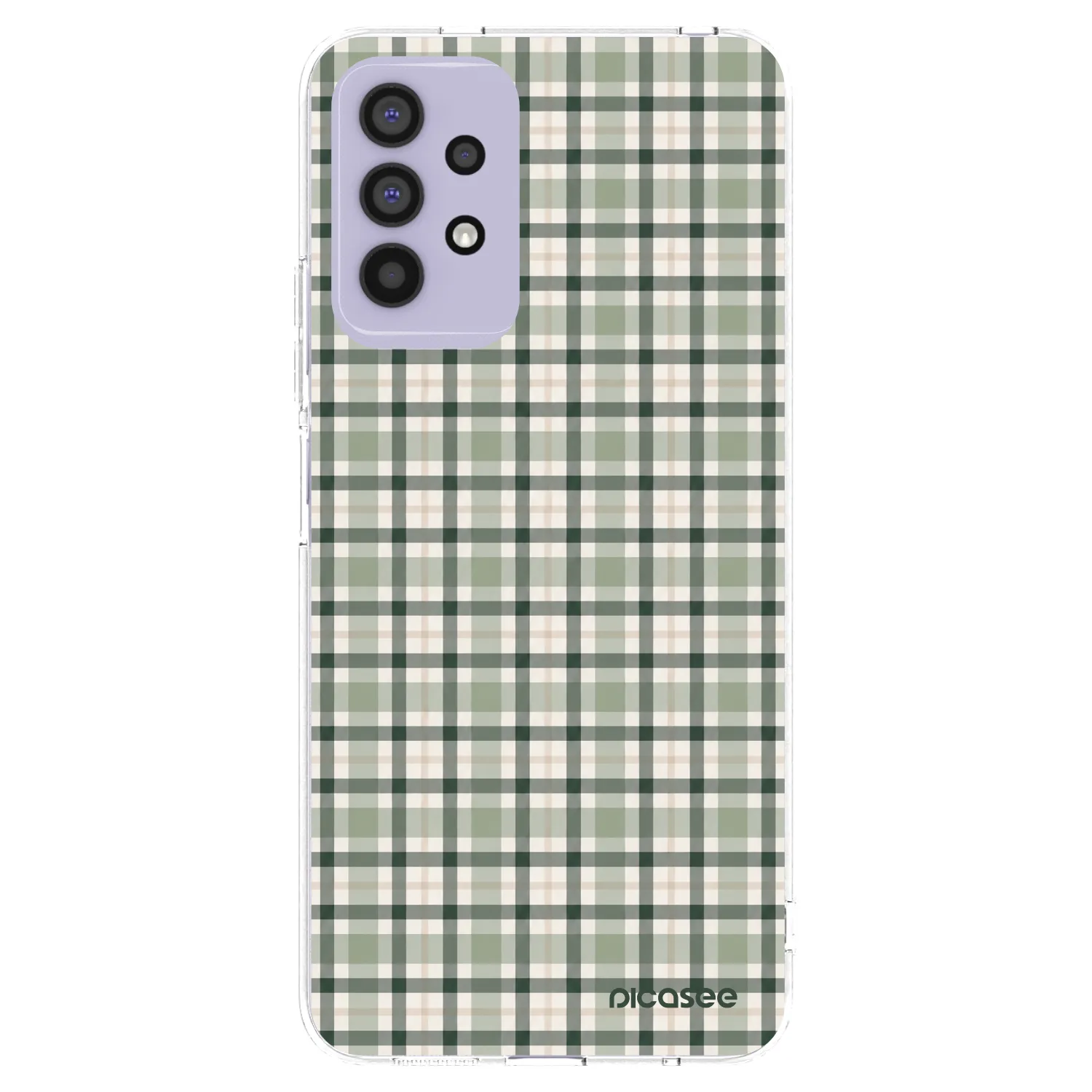 Picasee silikonový průhledný obal pro Samsung Galaxy A32 4G SM-A325F - Sage Tartan