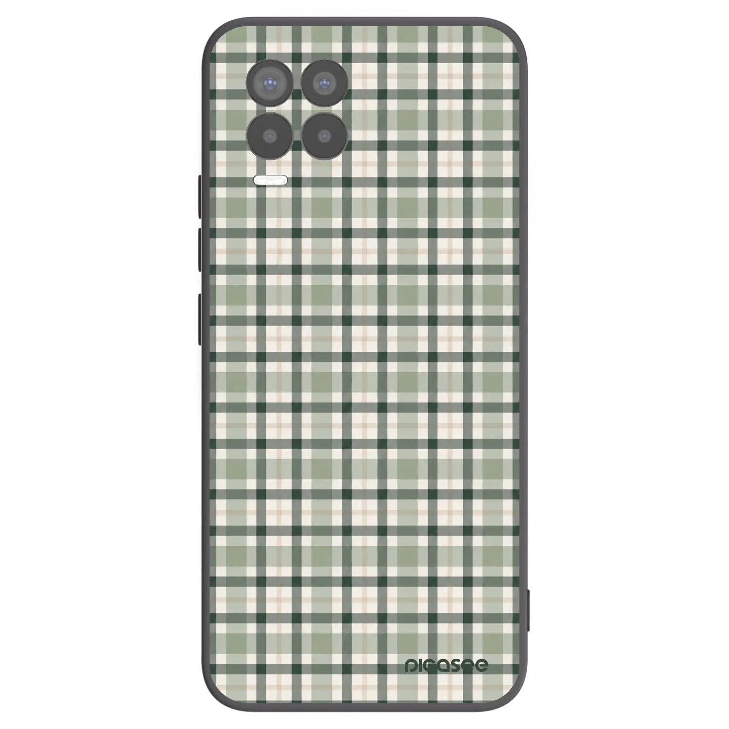 Picasee silikonový černý obal pro Realme 8 Pro - Sage Tartan