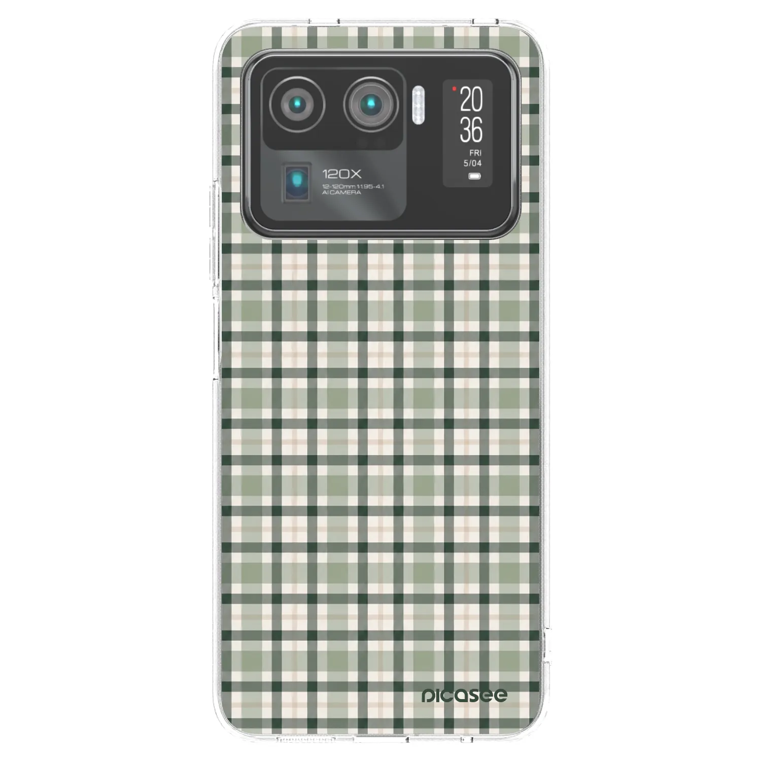 Picasee silikonový průhledný obal pro Xiaomi Mi 11 Ultra - Sage Tartan