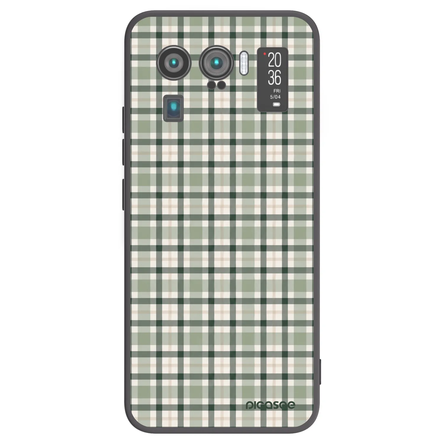 Picasee silikonový černý obal pro Xiaomi Mi 11 Ultra - Sage Tartan