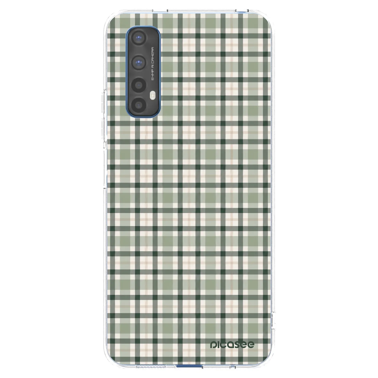Picasee silikonový průhledný obal pro Realme 7 - Sage Tartan