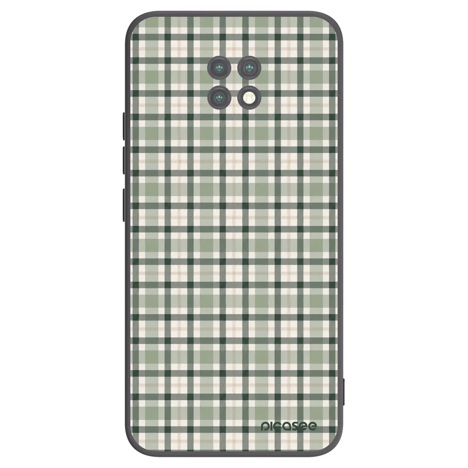 Picasee silikonový černý obal pro Xiaomi Redmi Note 9T - Sage Tartan