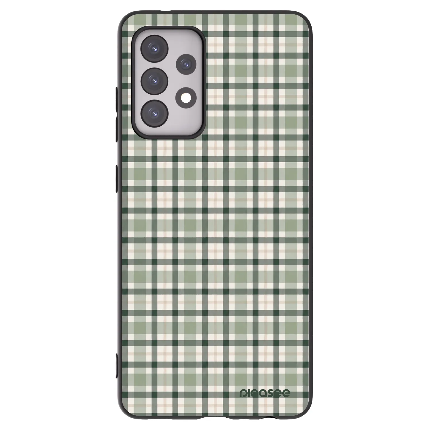 Picasee silikonový černý obal pro Samsung Galaxy A52s 5G A528B - Sage Tartan