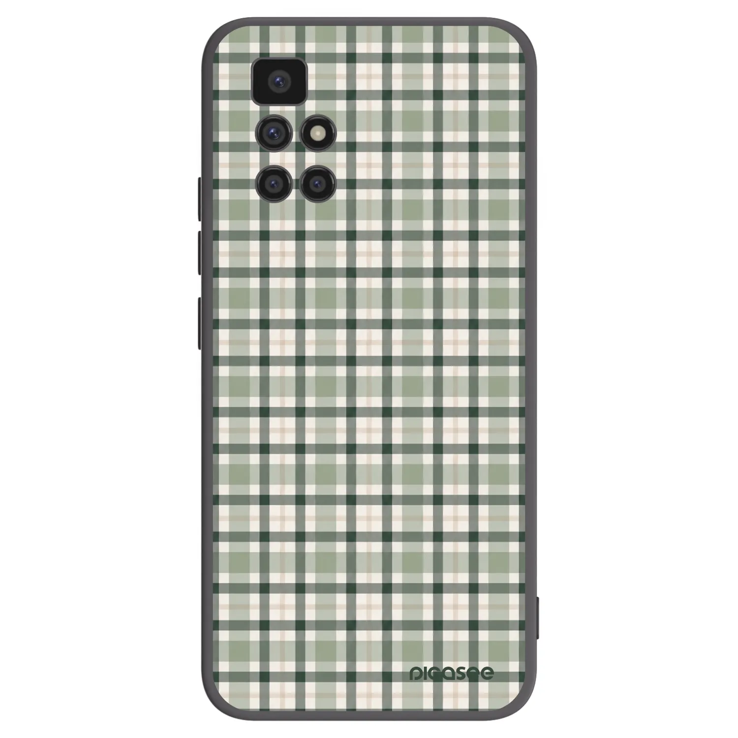 Picasee silikonový černý obal pro Xiaomi Redmi 10 - Sage Tartan