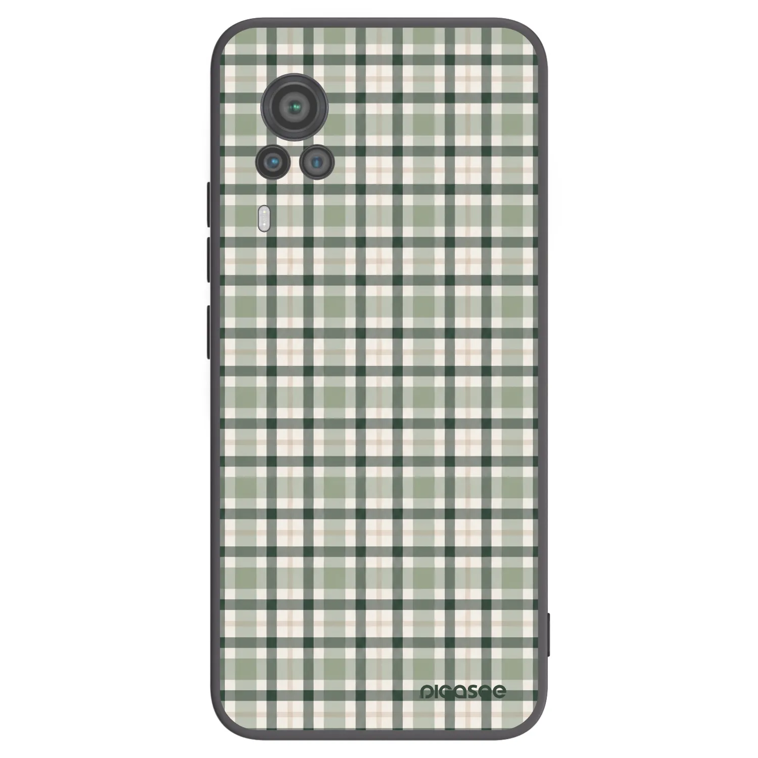 Picasee silikonový černý obal pro Vivo X60 Pro 5G - Sage Tartan