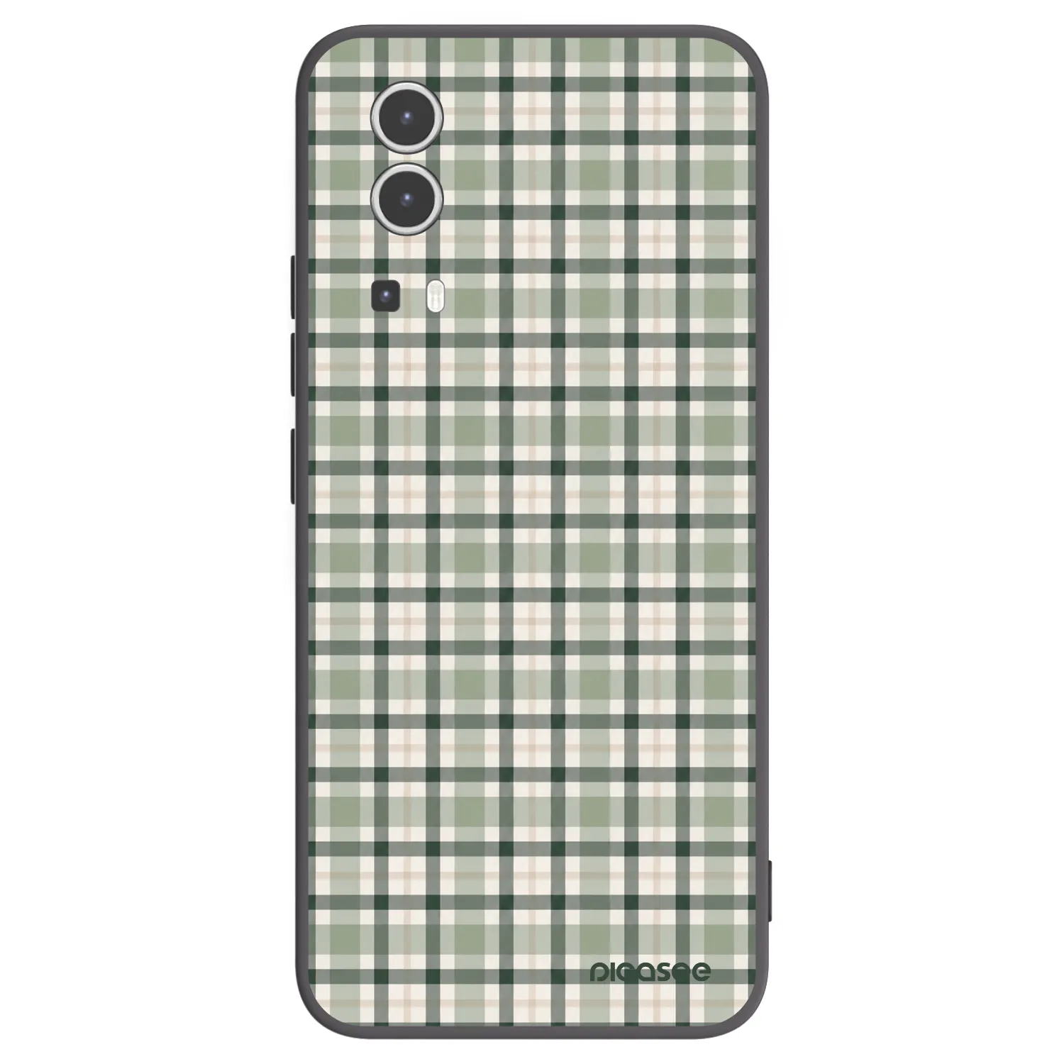 Picasee silikonový černý obal pro Vivo Y72 5G - Sage Tartan