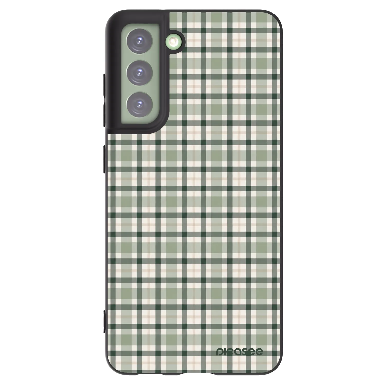 Picasee silikonový černý obal pro Samsung Galaxy S21 FE 5G - Sage Tartan
