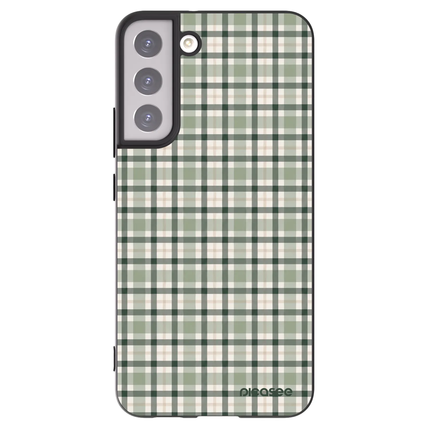 Picasee silikonový černý obal pro Samsung Galaxy S22+ 5G - Sage Tartan