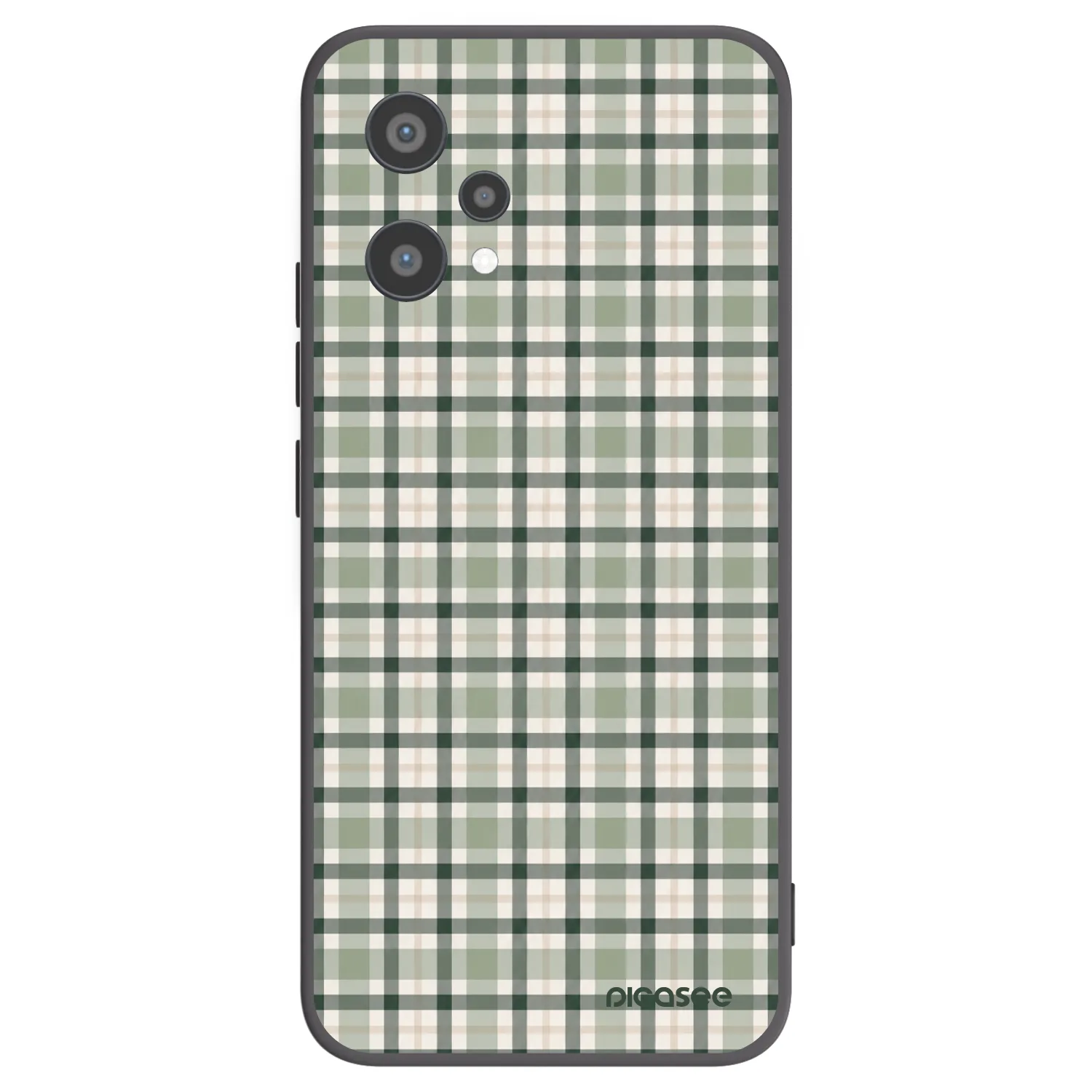 Picasee silikonový černý obal pro Realme 9 Pro 5G - Sage Tartan