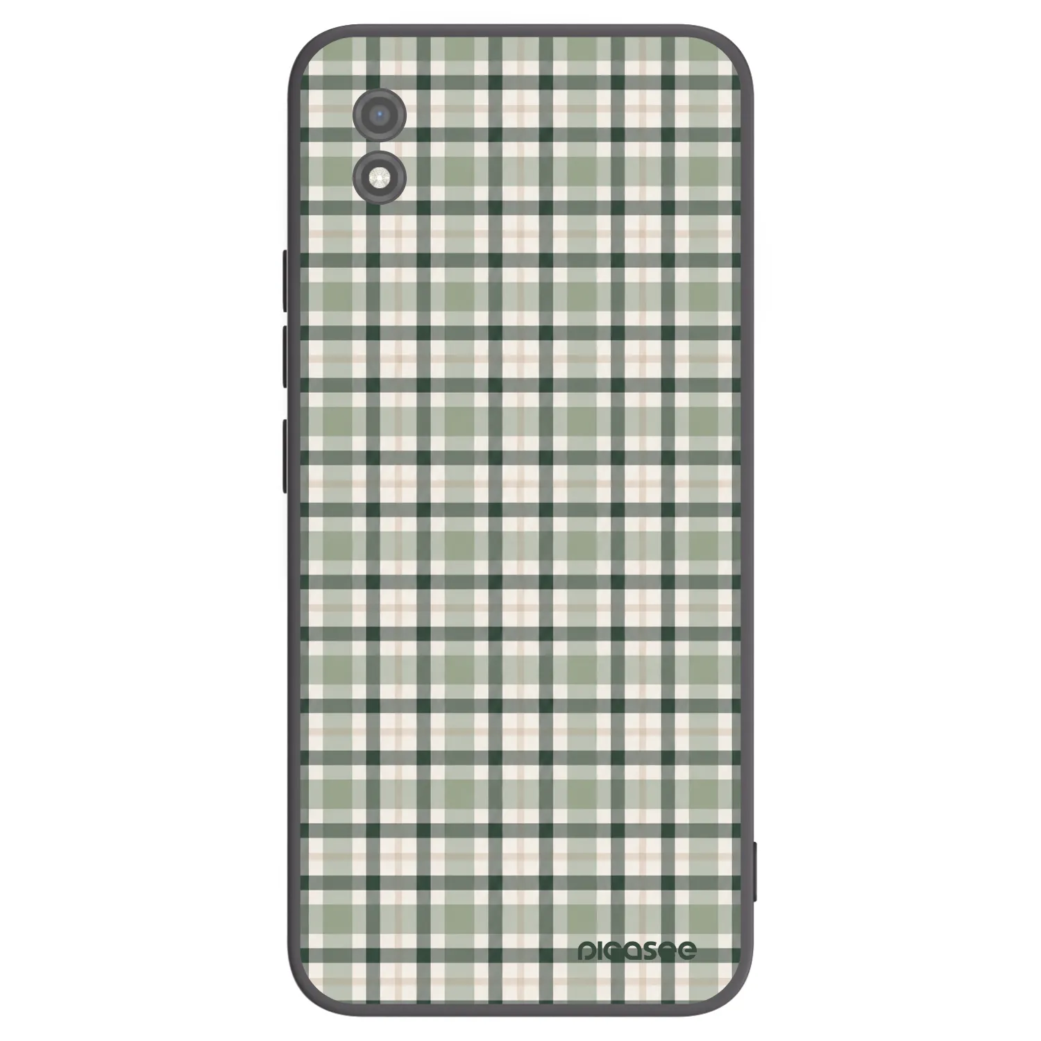 Picasee silikonový černý obal pro Realme C11 (2021) - Sage Tartan