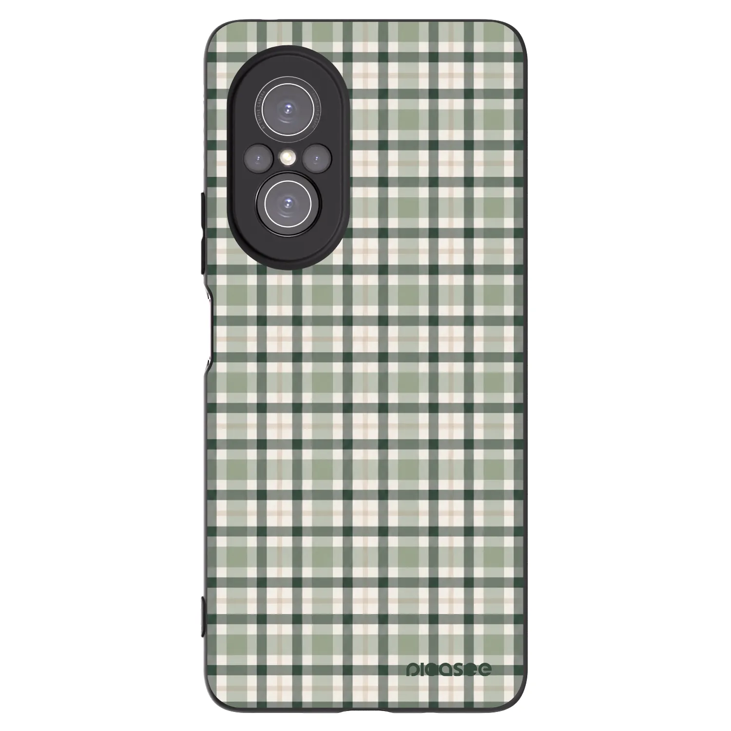 Picasee silikonový černý obal pro Huawei Nova 9 SE - Sage Tartan