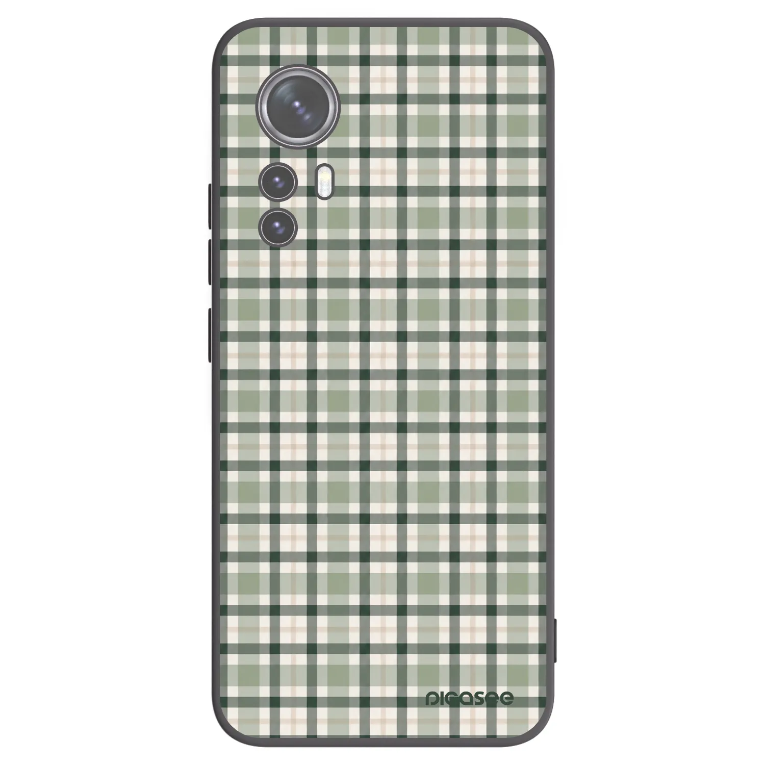 Picasee silikonový černý obal pro Xiaomi 12 - Sage Tartan